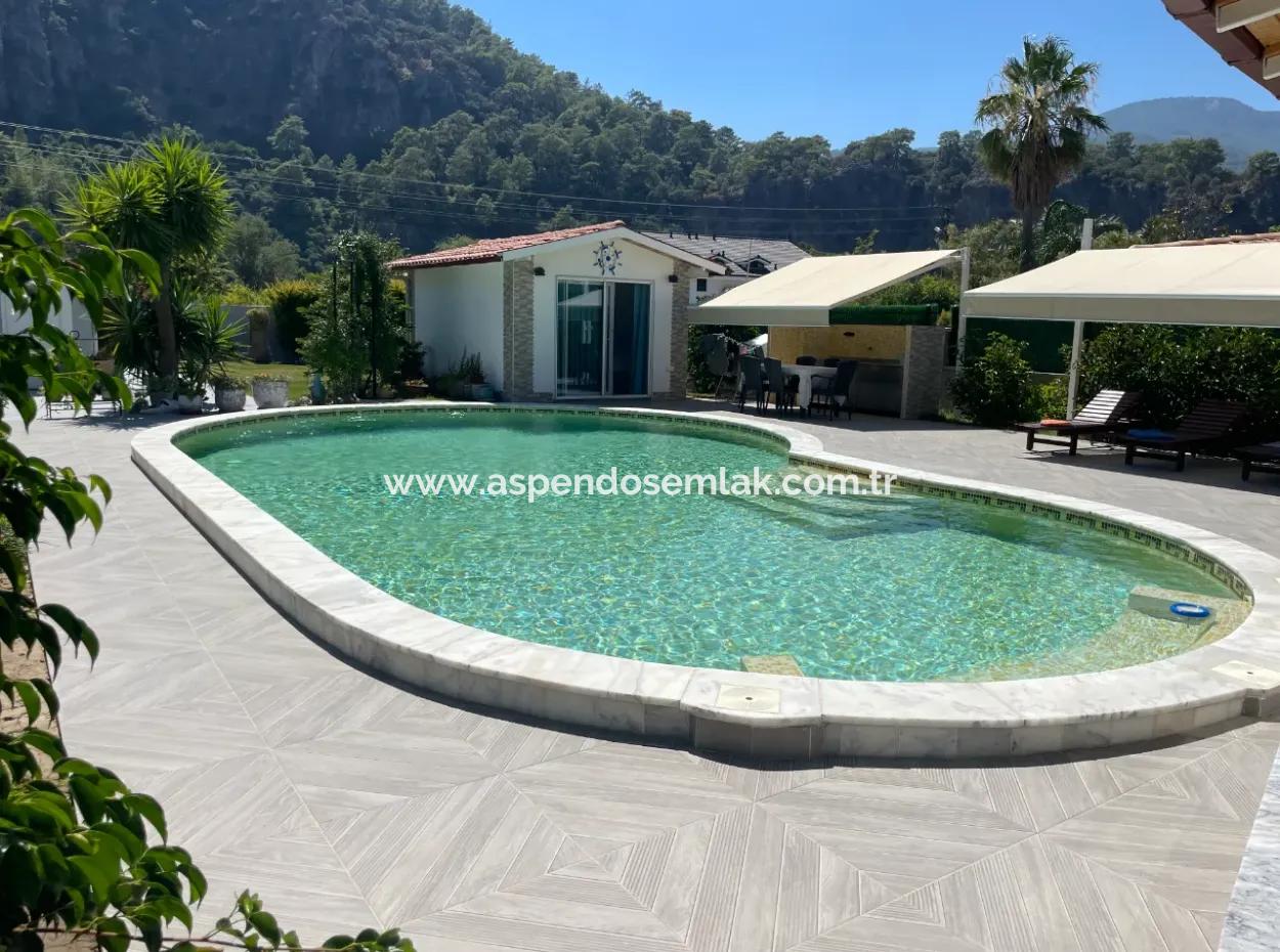 4 1 Villa Zum Verkauf In 720M2 Grundstück In Dalyan Gülpınar