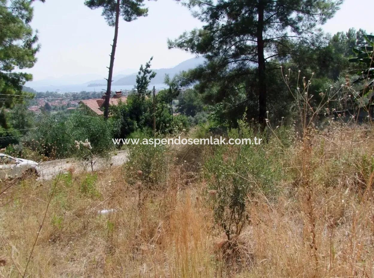 Land For Sale In Gocek Fethiye Göcekde 2017M2 Land For Sale With Full Sea View