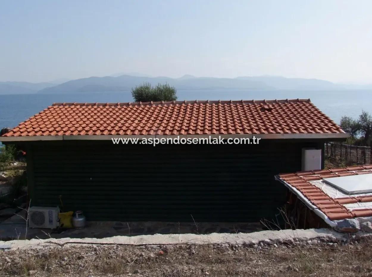 Beachfront Bungalow For Sale In Akbuk By The Sea In A Plot Of 800M2 Villa For Sale Turnalı
