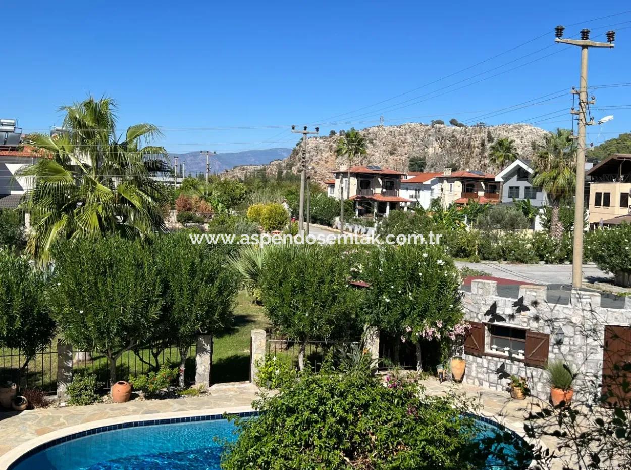 Stone Villa For Sale In A 580M2 Plot In Gulpinar, Dalyan